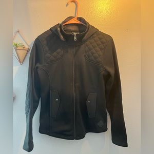 Eddie Bauer black utility, hooded jacket